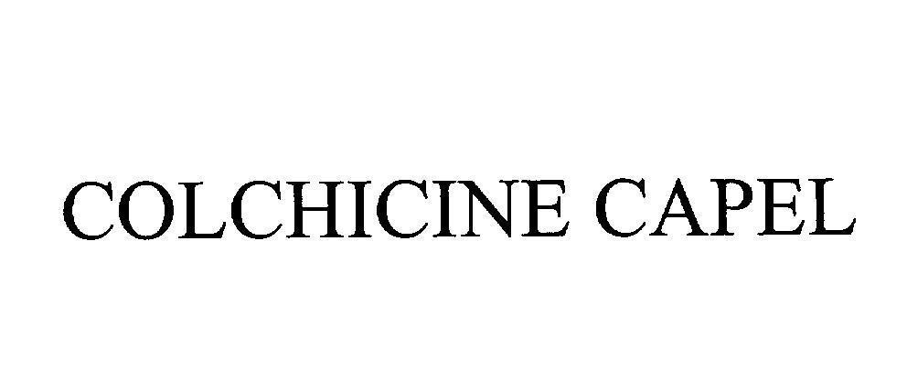 Mẫu nhãn hiệu COLCHICINE CAPEL