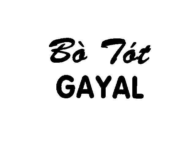 Mẫu nhãn hiệu Bò Tót GAYAL