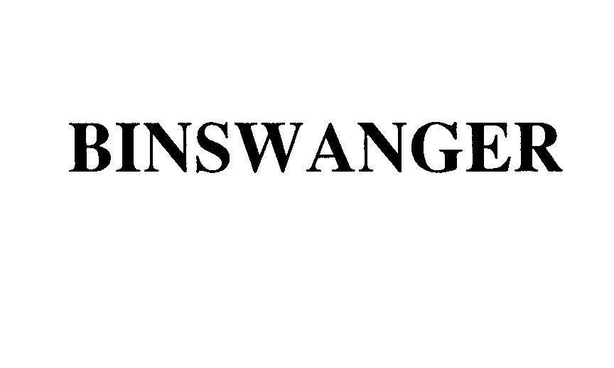 Mẫu nhãn hiệu BINSWANGER