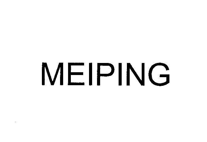 Mẫu nhãn hiệu MEIPING