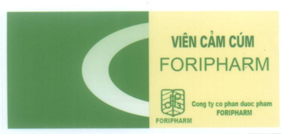 Mẫu nhãn hiệu FORIPHARM DP3 VIÊN CảM CúM