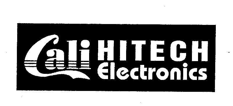 Mẫu nhãn hiệu CALI HITECH ELECTRONICS