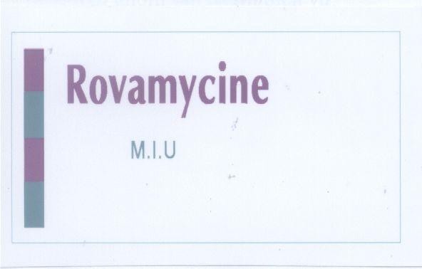 Mẫu nhãn hiệu ROVAMYCINE M I U