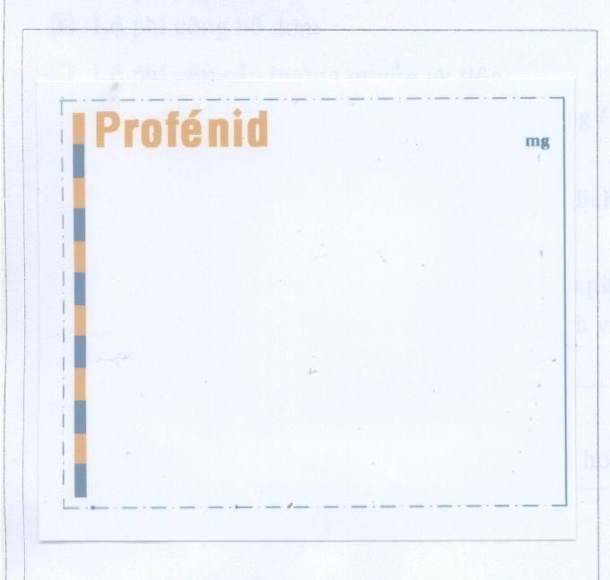 Mẫu nhãn hiệu PROFENID MG