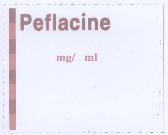 Mẫu nhãn hiệu PEFLACINE MG ML