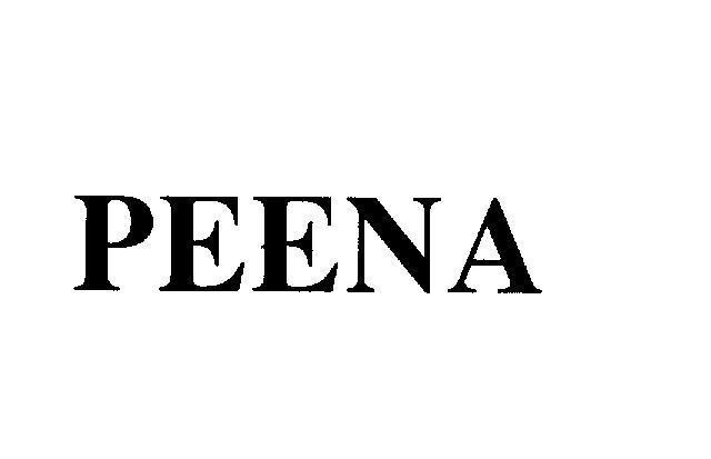 Mẫu nhãn hiệu PEENA