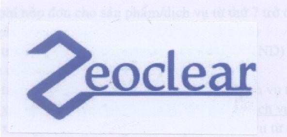 Mẫu nhãn hiệu ZEOCLEAR