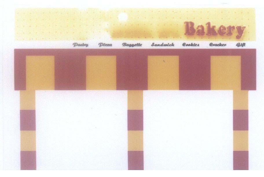 Mẫu nhãn hiệu BAKERY PASTRY PIZZA BAGUETTE SANDWICH COOKIES CRACKER GIFT