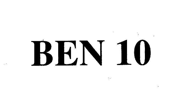 Mẫu nhãn hiệu BEN 10