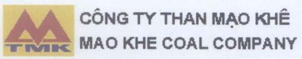 Mẫu nhãn hiệu M TMK Mạo Khê MAO KHE COAL COMPANY Công ty than
