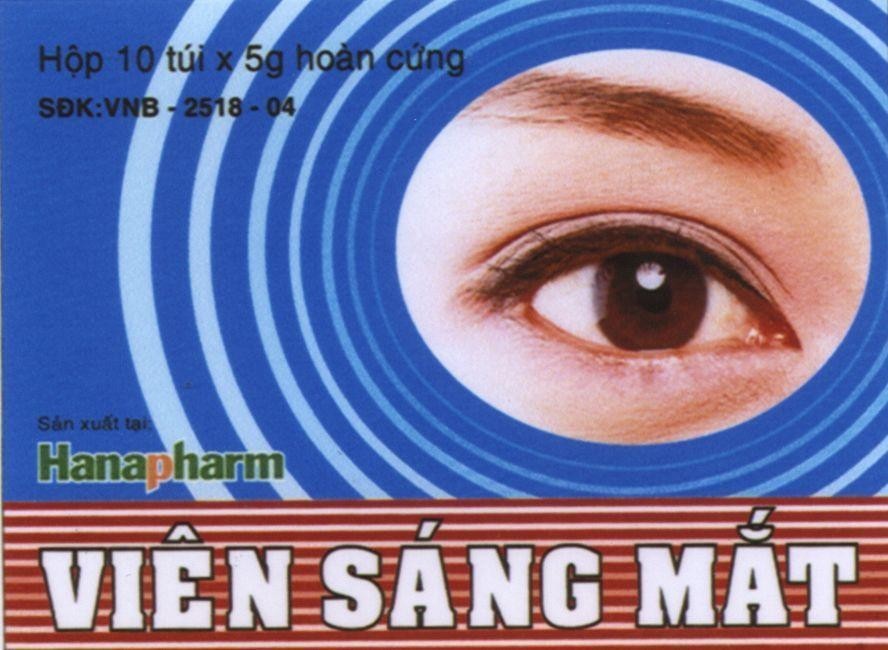 Mẫu nhãn hiệu HANAPHARM VIÊN SáNG MắT