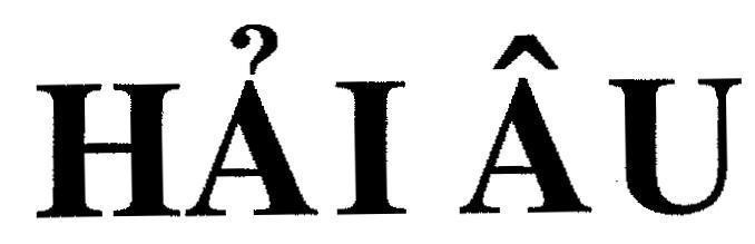 Mẫu nhãn hiệu HảI ÂU