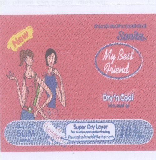 Mẫu nhãn hiệu SLIM SANITA DRY N COOL MY BEST FRIEND