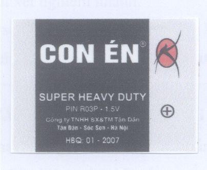 Mẫu nhãn hiệu Con én TÂN DÂN SUPER HEAVY DUTY