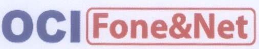 Mẫu nhãn hiệu OCI FONE NET