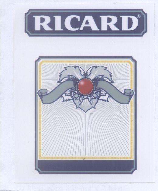Mẫu nhãn hiệu RICARD