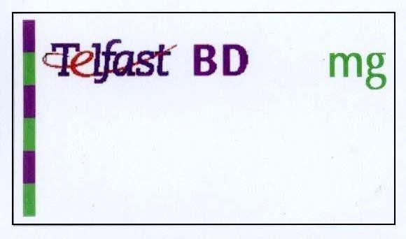 Mẫu nhãn hiệu TELFAST BD MG