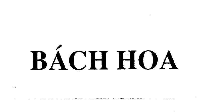 Mẫu nhãn hiệu BáCH HOA