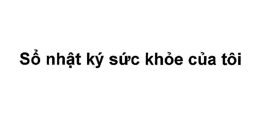 Mẫu nhãn hiệu Sổ nhật kí sức khoẻ của tôi