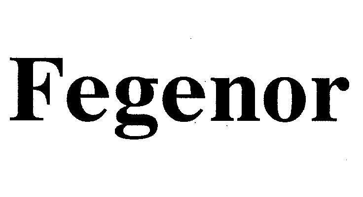 Mẫu nhãn hiệu FEGENOR