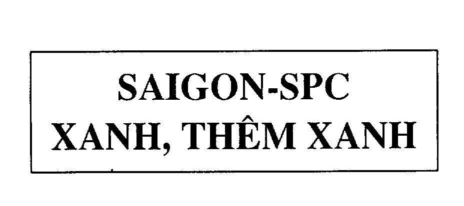 Mẫu nhãn hiệu SAIGON - SPC Xanh, thêm xanh