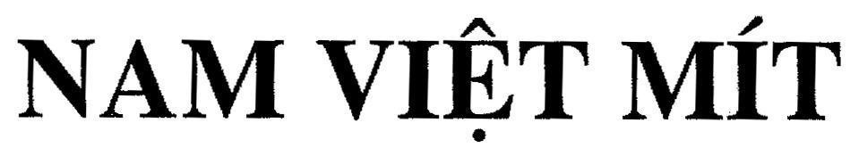 Mẫu nhãn hiệu NAM VIệT MíT