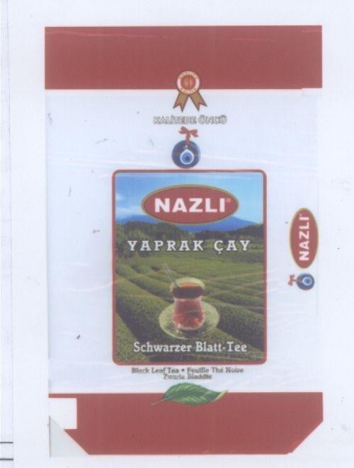 Mẫu nhãn hiệu NAZLI YAPRAK CAY SCHWARZER BLATT TEE