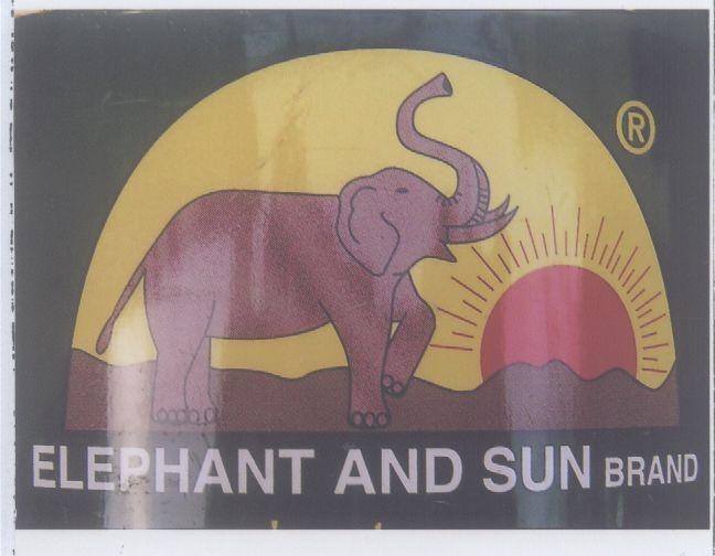 Mẫu nhãn hiệu ELEPHANT AND SUN BRAND