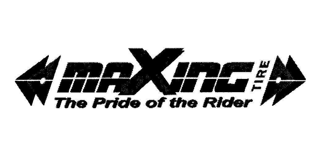 Mẫu nhãn hiệu MAXING TIRE THE PRIDE OF THE RIDER