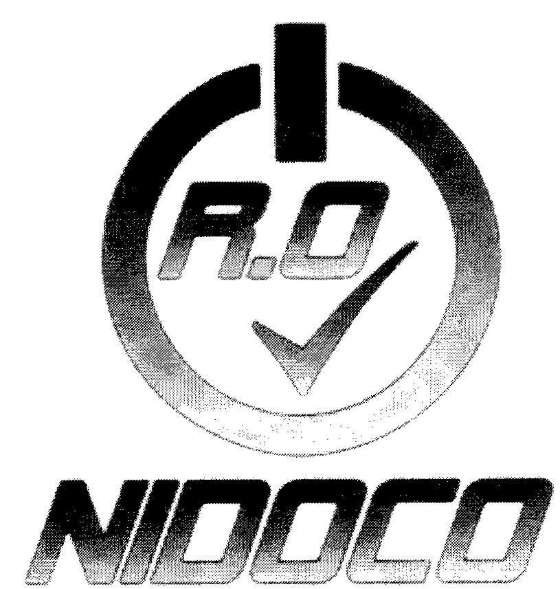 Mẫu nhãn hiệu NIDOCO RO V