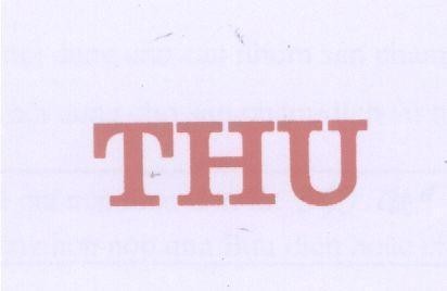Mẫu nhãn hiệu THU