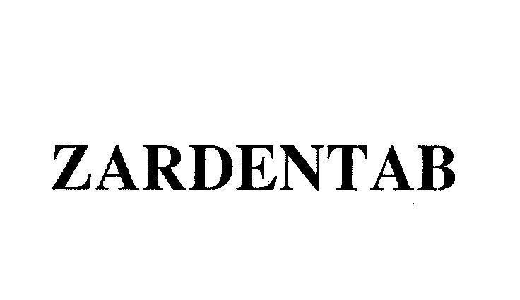 Mẫu nhãn hiệu ZARDENTAB