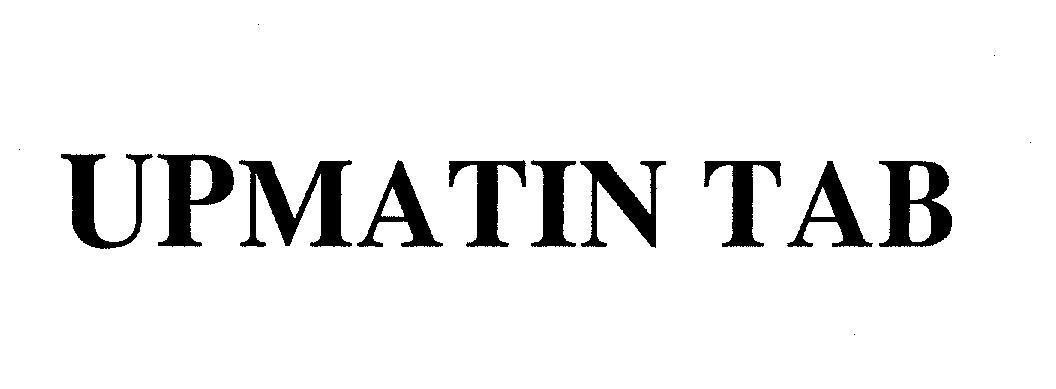 Mẫu nhãn hiệu UPMATIN TAB