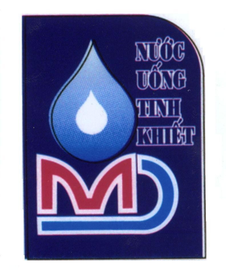 Mẫu nhãn hiệu MD Nước uống tinh khiết