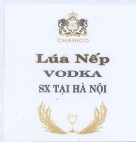 Mẫu nhãn hiệu CRC CHARICO VODKA Lúa nếp SX Tại Hà Nội
