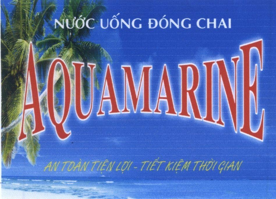 Mẫu nhãn hiệu AQUAMARINE NUOC UONG DONG CHAI AN TOAN TIEN LOI TIET KIEM