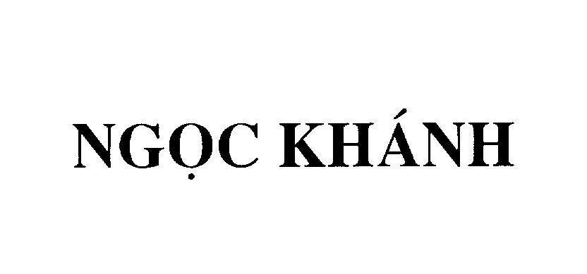 Mẫu nhãn hiệu NGọC KHáNH