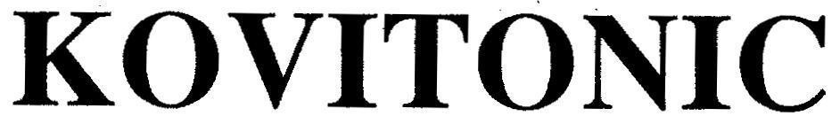 Mẫu nhãn hiệu KOVITONIC
