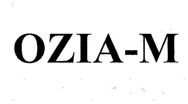 Mẫu nhãn hiệu OZIA-M