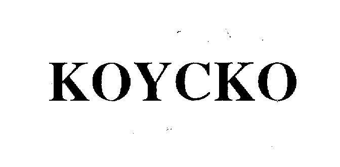 Mẫu nhãn hiệu KOYCKO