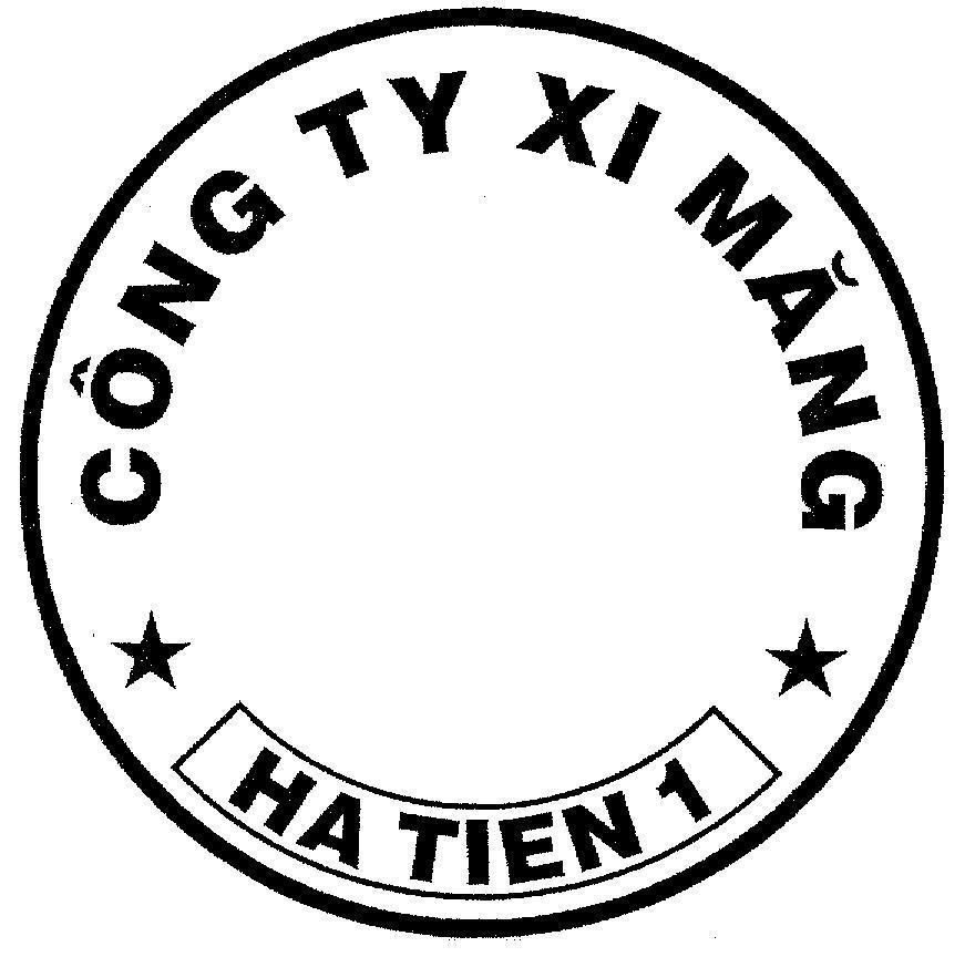 Mẫu nhãn hiệu HA TIEN 1 Công ty xi măng