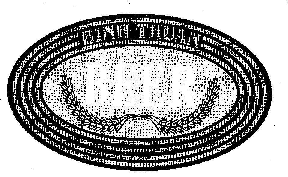 Mẫu nhãn hiệu BINH THUAN BEER