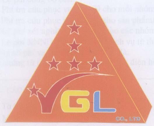 Mẫu nhãn hiệu VGL V GL CO LTD
