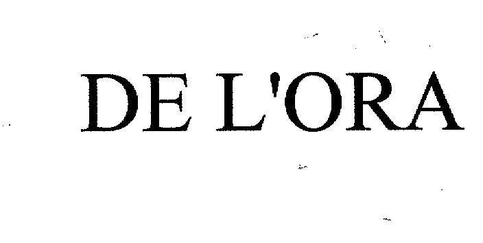 Mẫu nhãn hiệu DE L'ORA