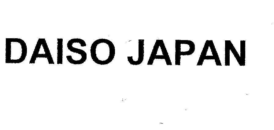 Mẫu nhãn hiệu DAISO JAPAN