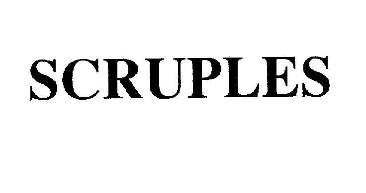 Mẫu nhãn hiệu SCRUPLES - số đơn VN-4-2005-07097