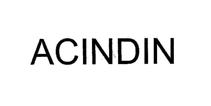 Mẫu nhãn hiệu ACINDIN