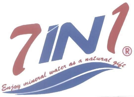 Mẫu nhãn hiệu 7 IN 1 ENJOY MINERAL WATER AS A NATURAL GIFT