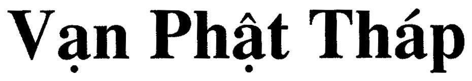 Mẫu nhãn hiệu Vạn Phật Tháp