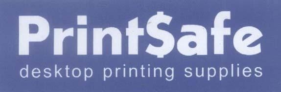 Mẫu nhãn hiệu PRINTSAFE DESKTOP PRINTING SUPPLIES